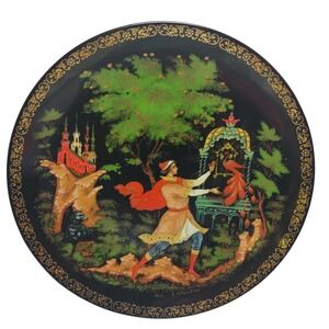 Russian Kholui Bradford Exchange Plate Firebird Series The Golden Cage Plate Six